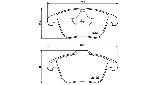 MAGNETI MARELLI stabdžių trinkelių rinkinys, diskinis stabdys 363700424076